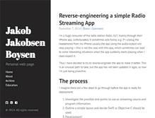 Tablet Screenshot of jboysen.dk